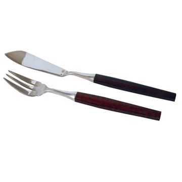 Tokyo fish cutlery in wood or horn