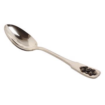 Passementerie spoons in silver plated, silver, dessert [3]