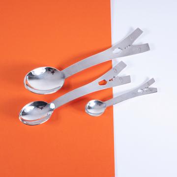 Kiss spoon in silver plated, silver, dessert [1]