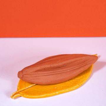 Seed Flagrance Diffuseur in earthenware, yellow orange, jasmine [1]