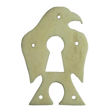 Key hole in Sculpted Bone, white, eagle [3]