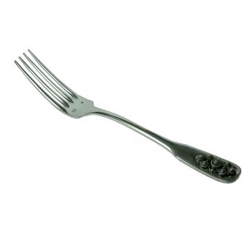 Passementerie fork in silver plated