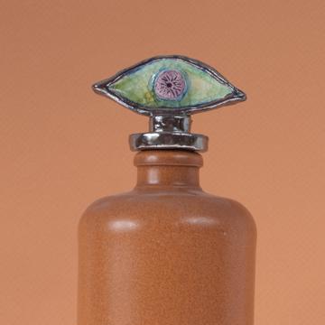 Eye Bottle in Earthenware and Stoneware, light green, 1 l [5]