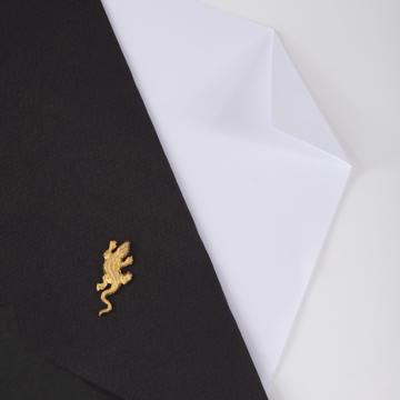 Lizard Pin's gold plated on Copper , mat gold [1]
