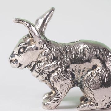 Rabbit knife rest in silver or gold plated, silver [2]
