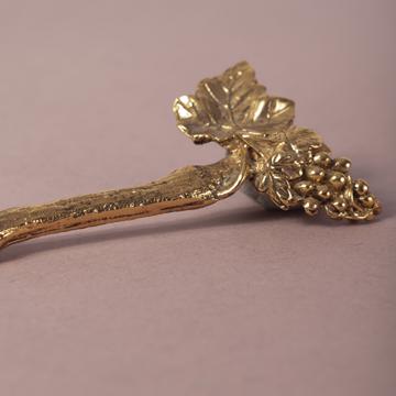 Porte couteau Vigne en métal argenté ou doré, or [4]