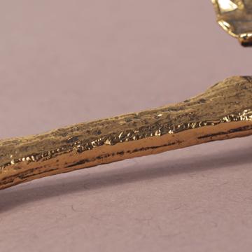 Porte couteau Vigne en métal argenté ou doré, or [5]