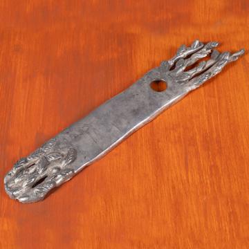 Disks and finger plates, silver, simple branch [1]