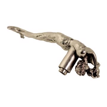 Mermaid and Triton Handle in casted metal, silver, triton [3]