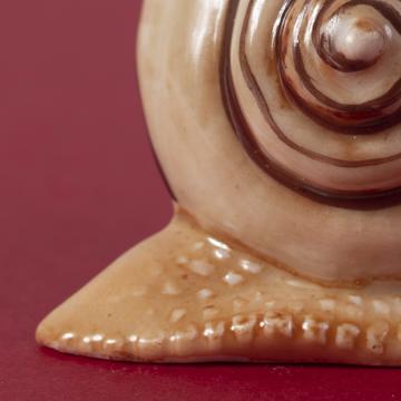 Snail pick holder in porcelain, beige, standard picks [4]