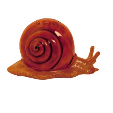 Snail pick holder in porcelain, cocoa, standard pick