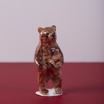 Bear Pique Holder in porcelain