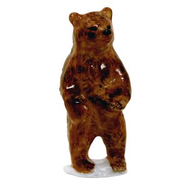 Bear Pique Holder in porcelain, brown, standard picks