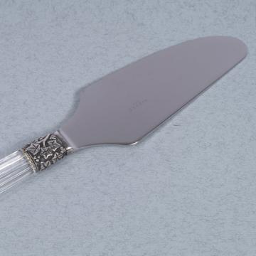 Fidélio serving knife in silver plated and cristal, transparent [2]