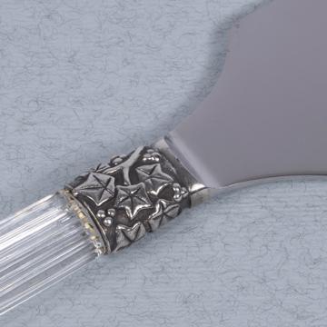 Pelle à tarte Fidélio en cristal et métal argenté, transparent [4]