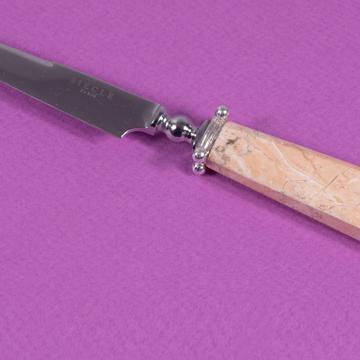 Quartet letter opener in coral stone, light pink [2]