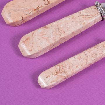 Quartet spoon in coral stone, light pink, coffee/tea [4]