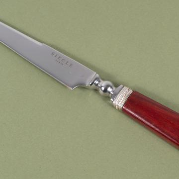 Rambouillet letter opener in laquer and silver, special red, sharpe blade [2]