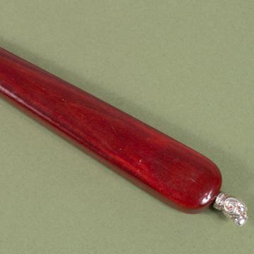 Rambouillet letter opener in laquer and silver, special red, sharpe blade [4]