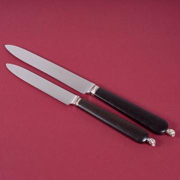 Couteau Rambouillet en ébène et argent, noir, table  [1]