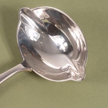 Rambouillet sauce spoon in silver plated and ebony, brown [4]