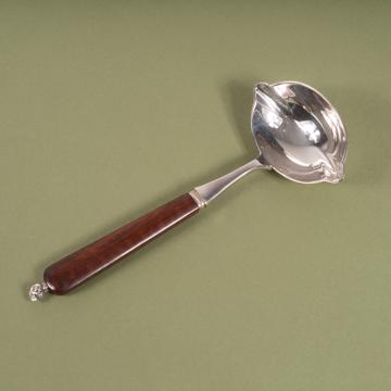 Rambouillet sauce spoon in silver plated and ebony