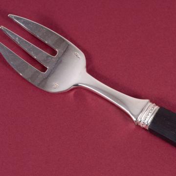 Rambouillet oyster fork in wood and silver, black [2]