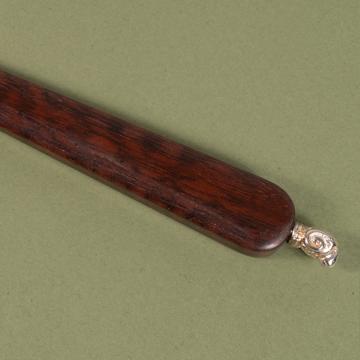 Rambouillet butter knife in silver plated and wood, brown [2]