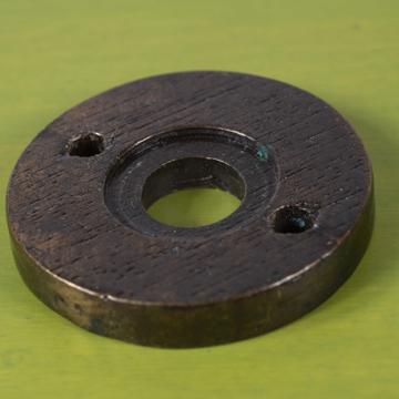 Disks and finger plates, bronze, wood [2]