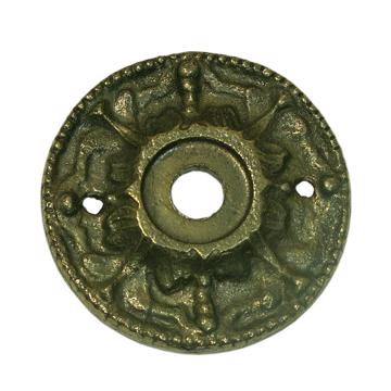 Disks and finger plates, bronze, pearl