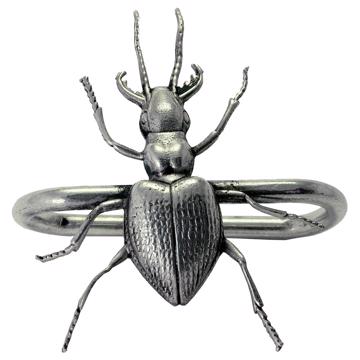 Ronds de Serviette Insectes en cuivre estampé, argent, scarabée [3]