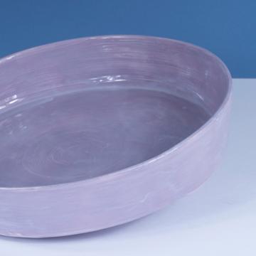 Crato dishes in turned Earthenware, lila, 32 cm diam. [4]