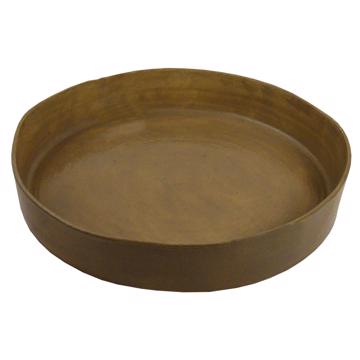 Crato dishes in turned Earthenware, mole, 23 cm diam. [3]