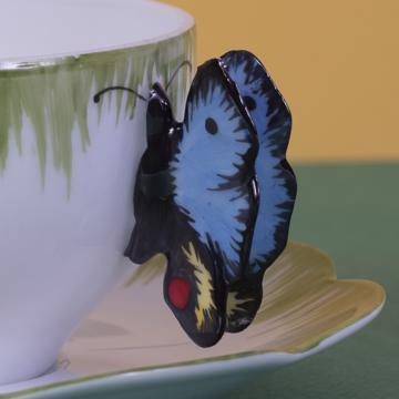 Tasse à thé ou café du Service Papillon, bleu france, tasse à thé [5]