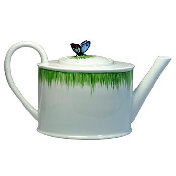 Butterfly set in Limoges porcelain, multicolor, tea / coffee pot [3]