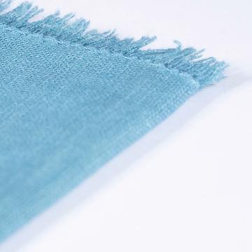 Serviette de table en lin teinté, bleu canard [4]