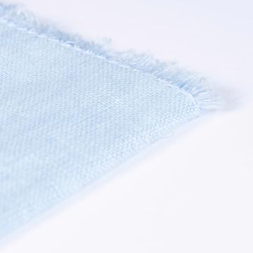 Serviette de table en lin teinté, bleu clair [4]