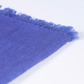 Serviette de table en lin teinté, violet bleu  [4]
