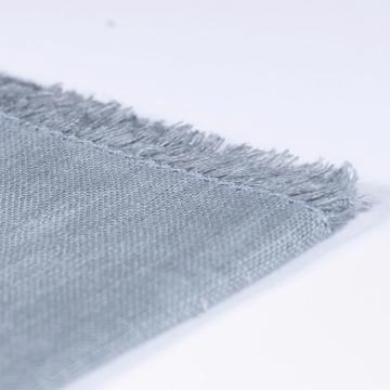 Serviette de table en lin teinté, gris clair [4]