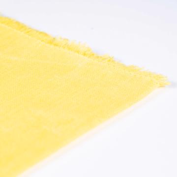 Serviette de table en lin teinté, jaune [2]