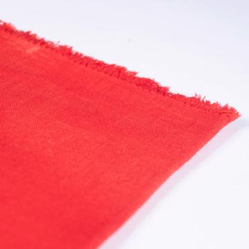 Serviette de table en lin teinté, rouge foncé [2]