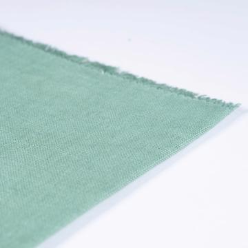 Serviette de table en lin teinté, vert foncé [2]