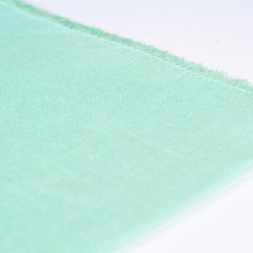 Serviette de table en lin teinté, vert menthe [3]