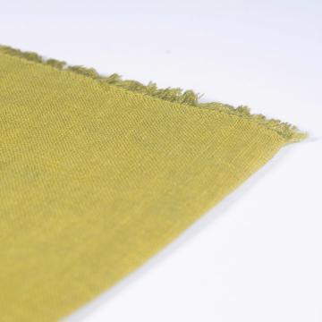 Serviette de table en lin teinté, vert péridot [2]