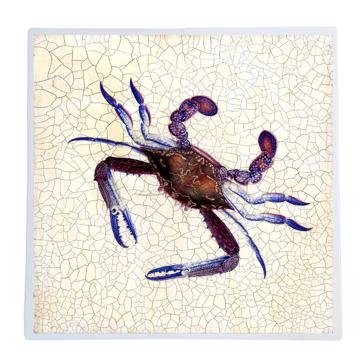Coral branch, Chromo placemats in laminated paper, violet blue 