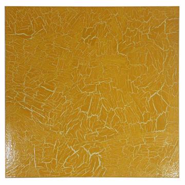 Sets de table en bois peint, jaune orange, carré [3]