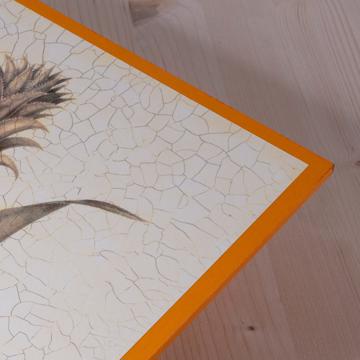 Ananas Place mat in Chromo on wood, orange [3]