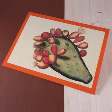 Opuntia, Chromo placemats in wood