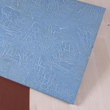 Painted wood placemats, light blue, rectangle [2]