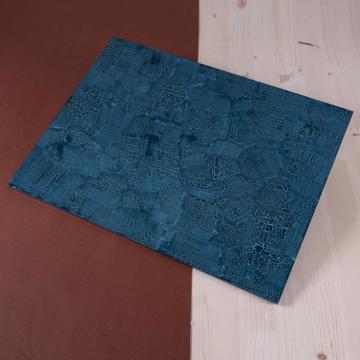 Sets de table en bois peint, bleu canard, rectangle [1]
